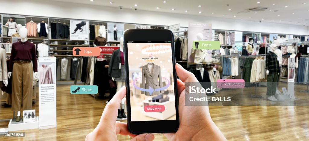 AR direction overlay on a mobile screen